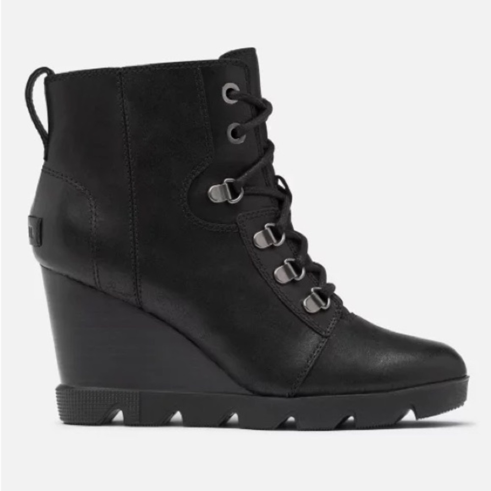Sorel Joan Uptown Waterproof Lug Sole Wedge Bootie